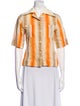 Wales Bonner Printed Short Sleeve Button-Up Top