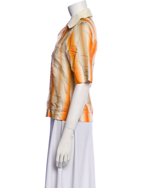 Wales Bonner Printed Short Sleeve Button-Up Top