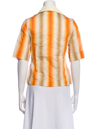 Wales Bonner Printed Short Sleeve Button-Up Top