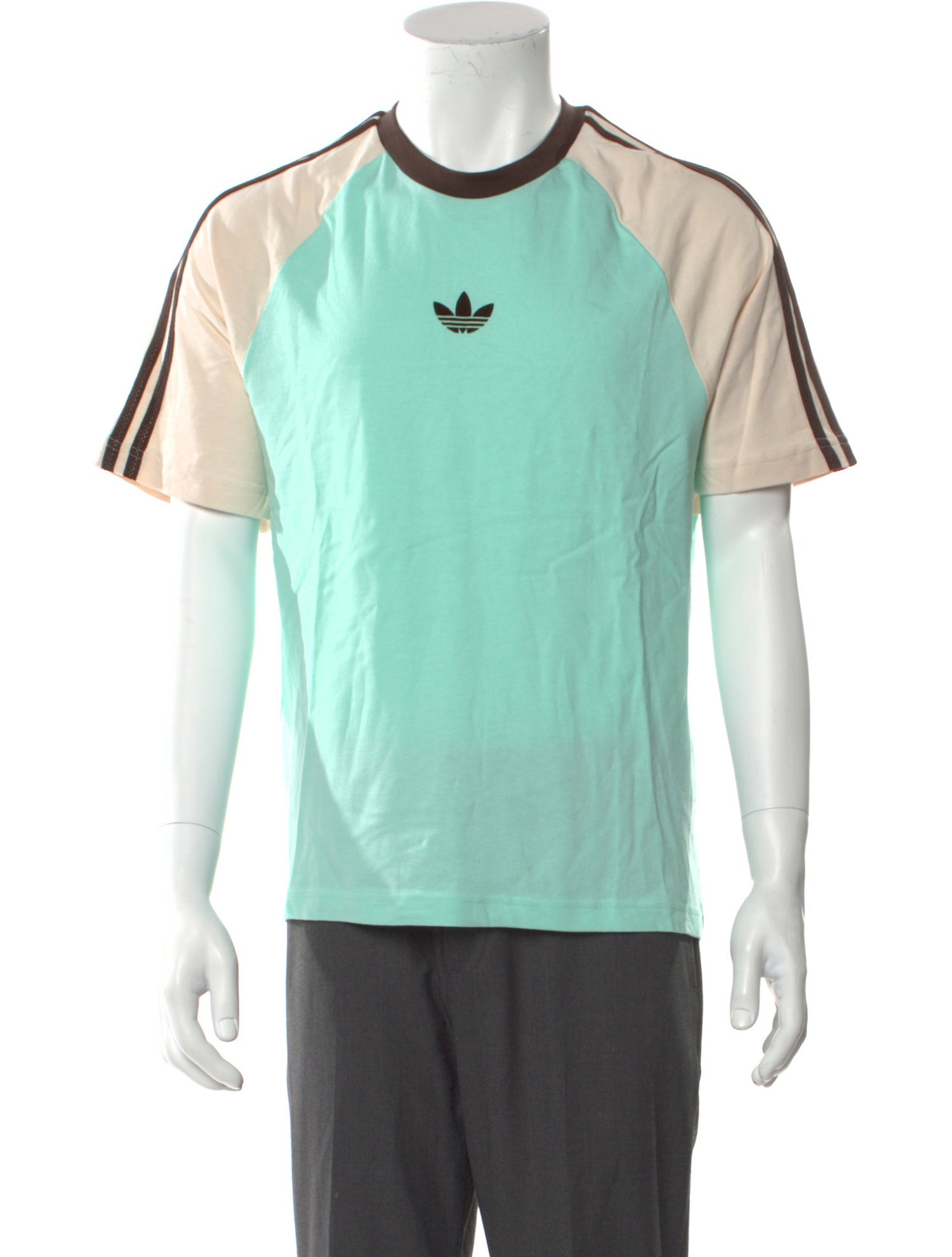 Wales Bonner x adidas Originals Colorblock Pattern Crew Neck T-Shirt w/ Tags