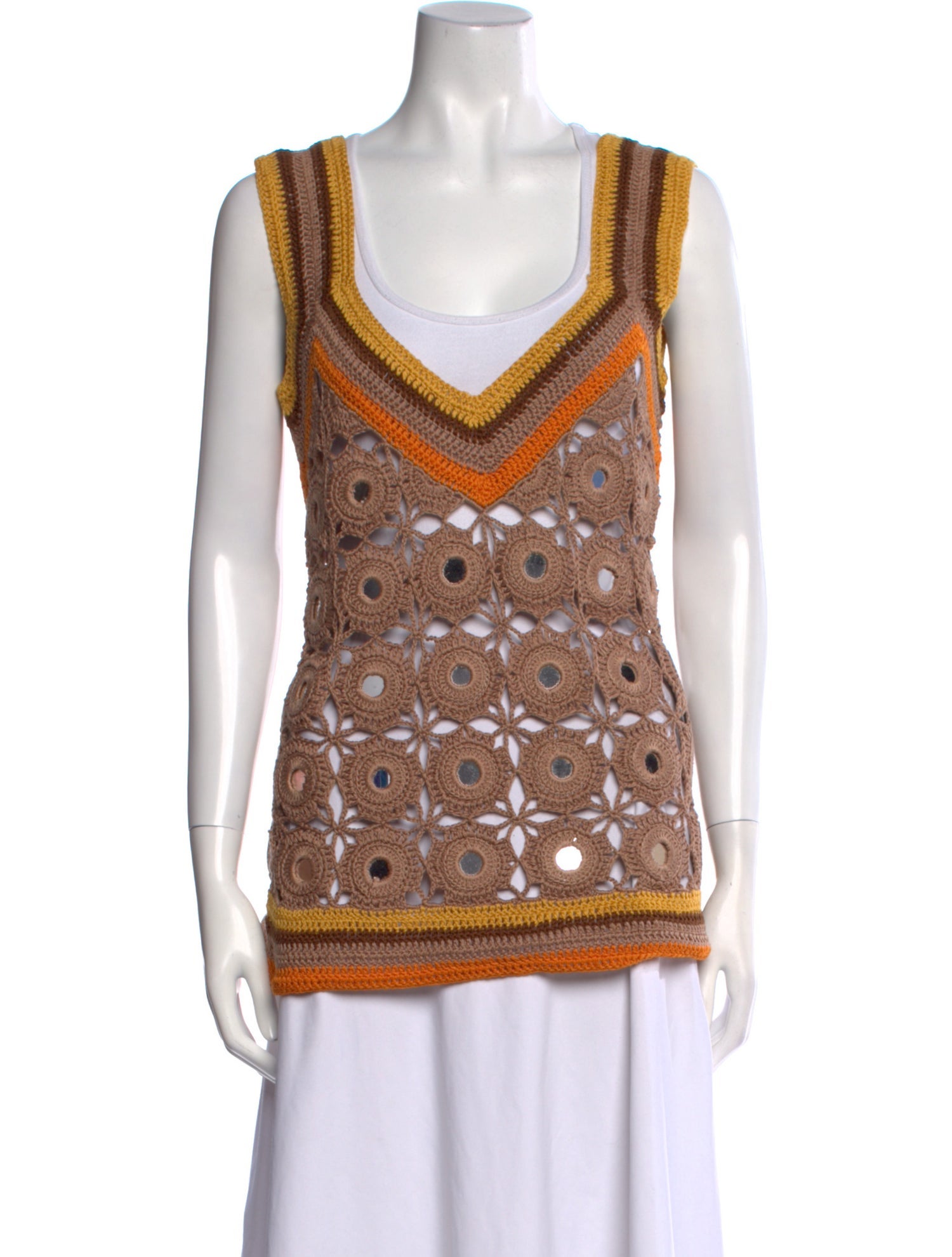 Wales Bonner Printed Square Neckline Top w/ Tags