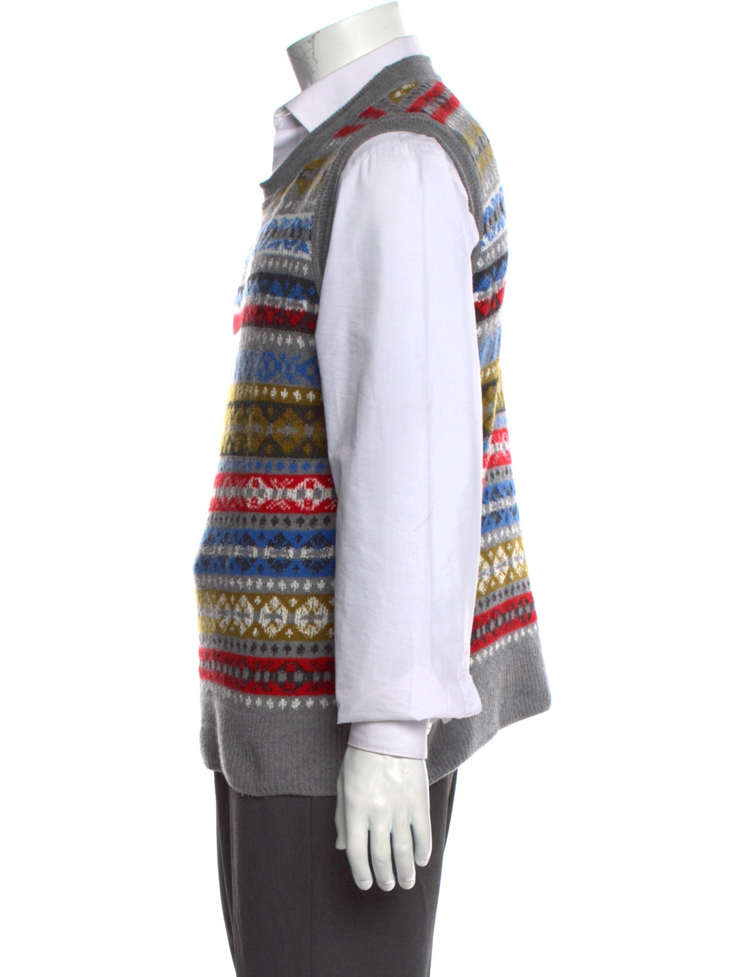 Wales Bonner Wool Striped Sweater Vest