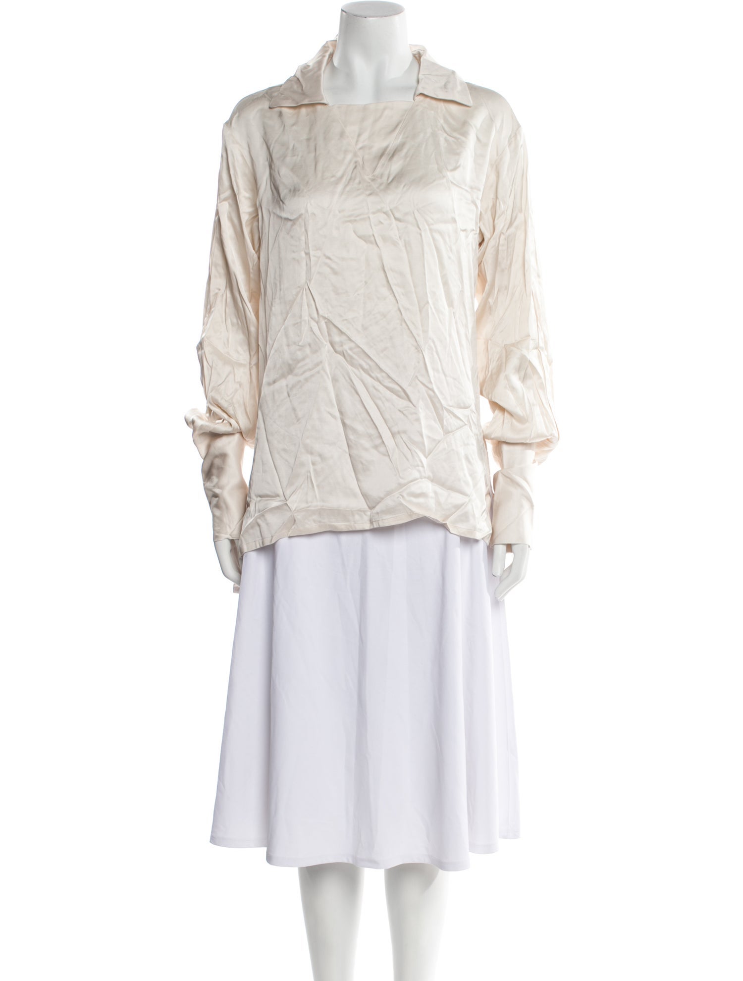 Wales Bonner Square Neckline Long Sleeve Blouse