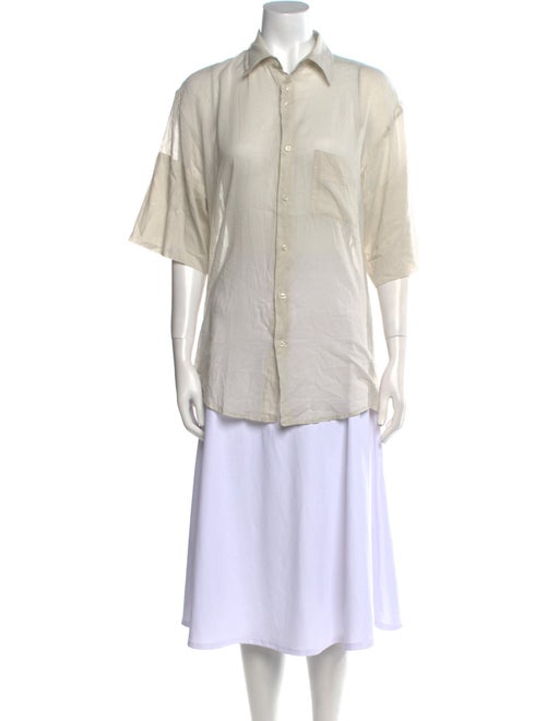 Wales Bonner Short Sleeve Button-Up Top