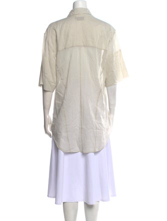 Wales Bonner Short Sleeve Button-Up Top