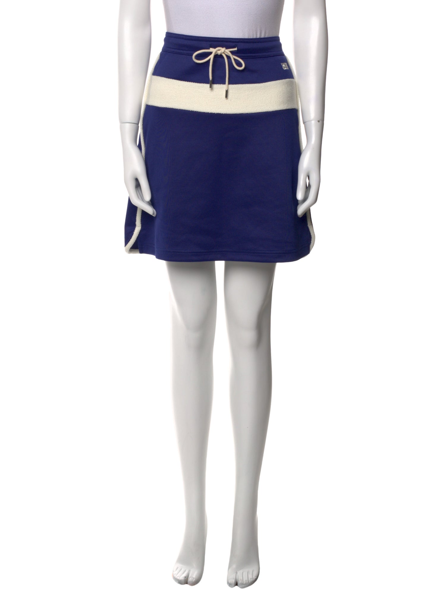 Wales Bonner Colorblock Pattern Mini Skirt