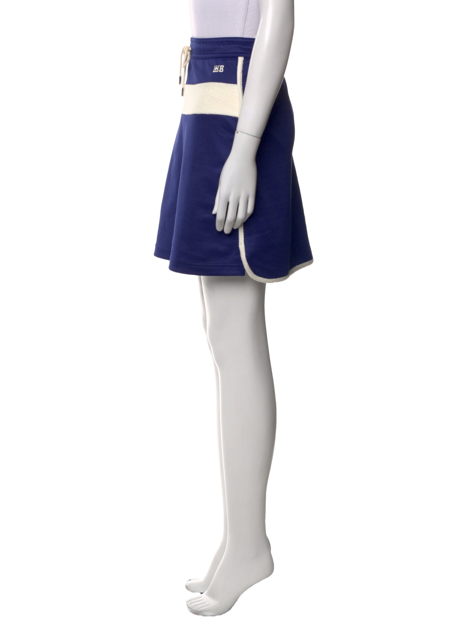 Wales Bonner Colorblock Pattern Mini Skirt