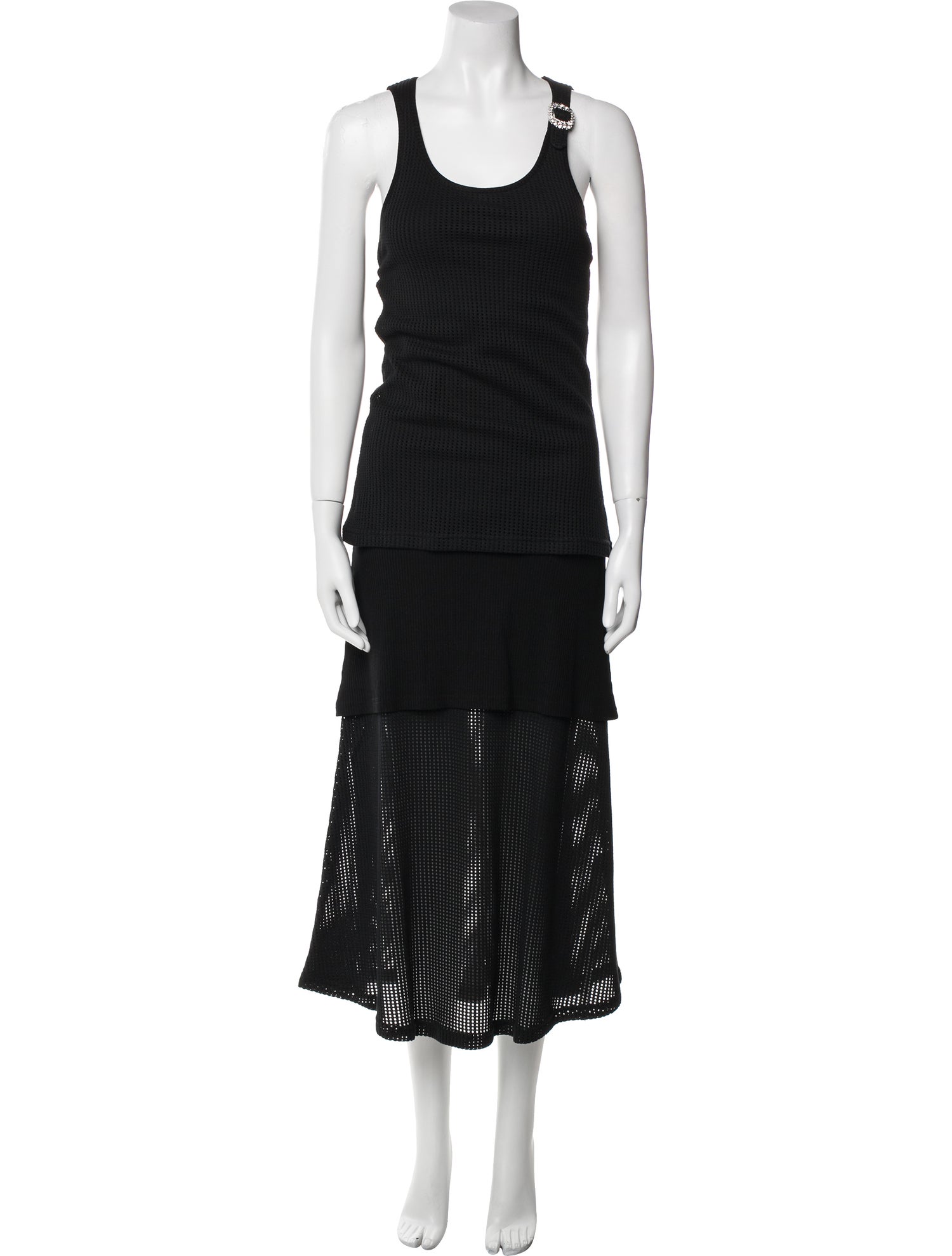 Wales Bonner Scoop Neck Long Dress