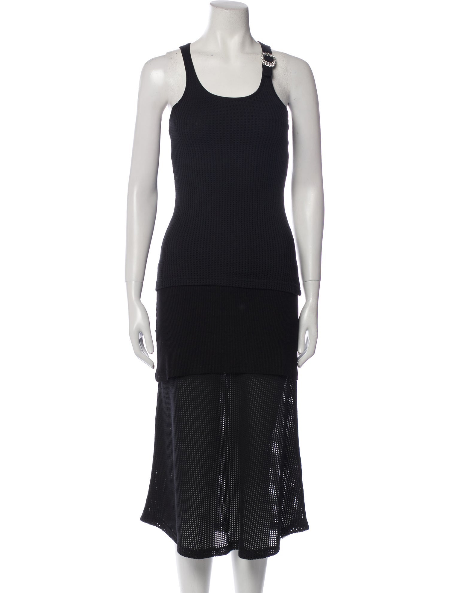 Wales Bonner Scoop Neck Long Dress