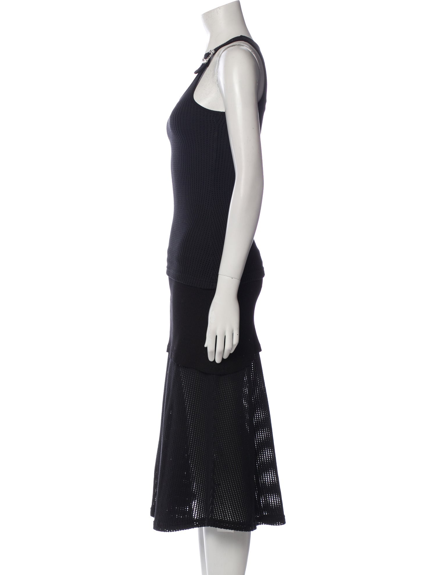Wales Bonner Scoop Neck Long Dress