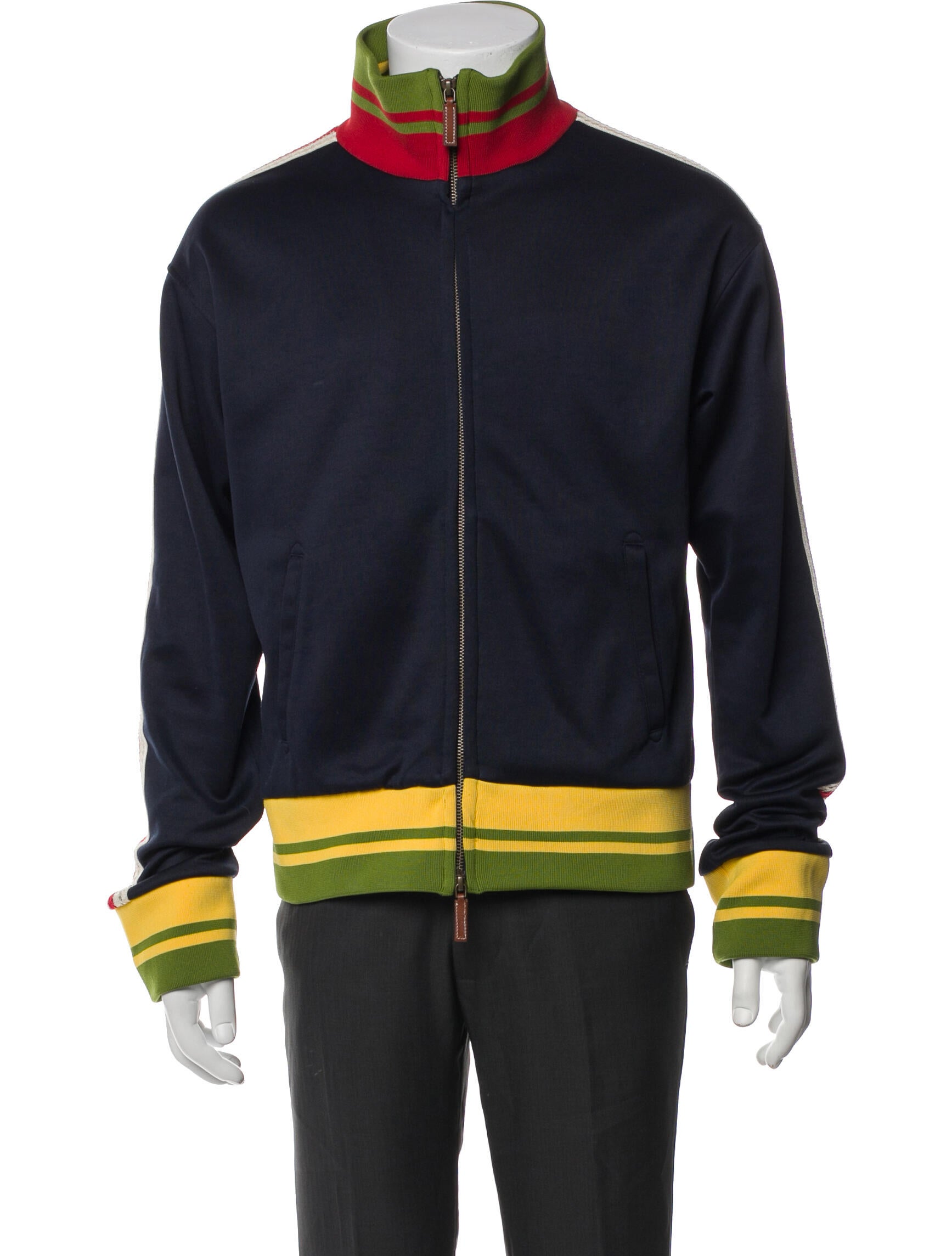 Wales Bonner Striped Bomber Jacket