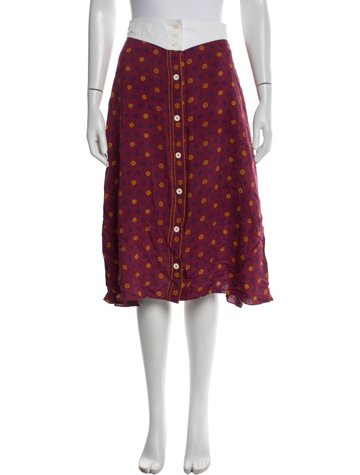 Wales Bonner Printed Knee-Length Skirt