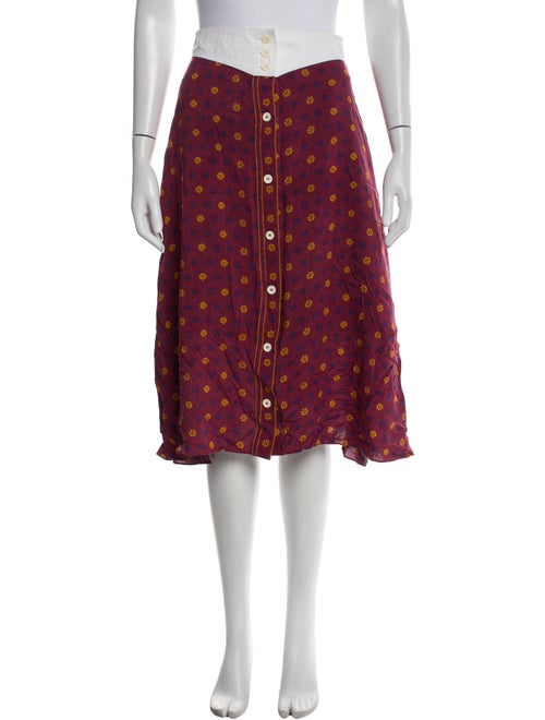 Wales Bonner Printed Knee-Length Skirt