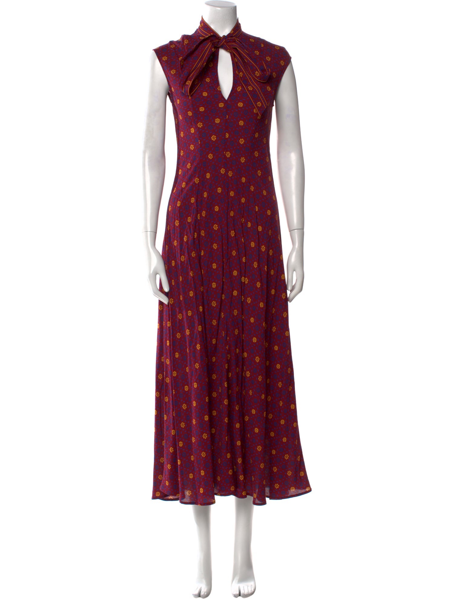 Wales Bonner Floral Print Long Dress