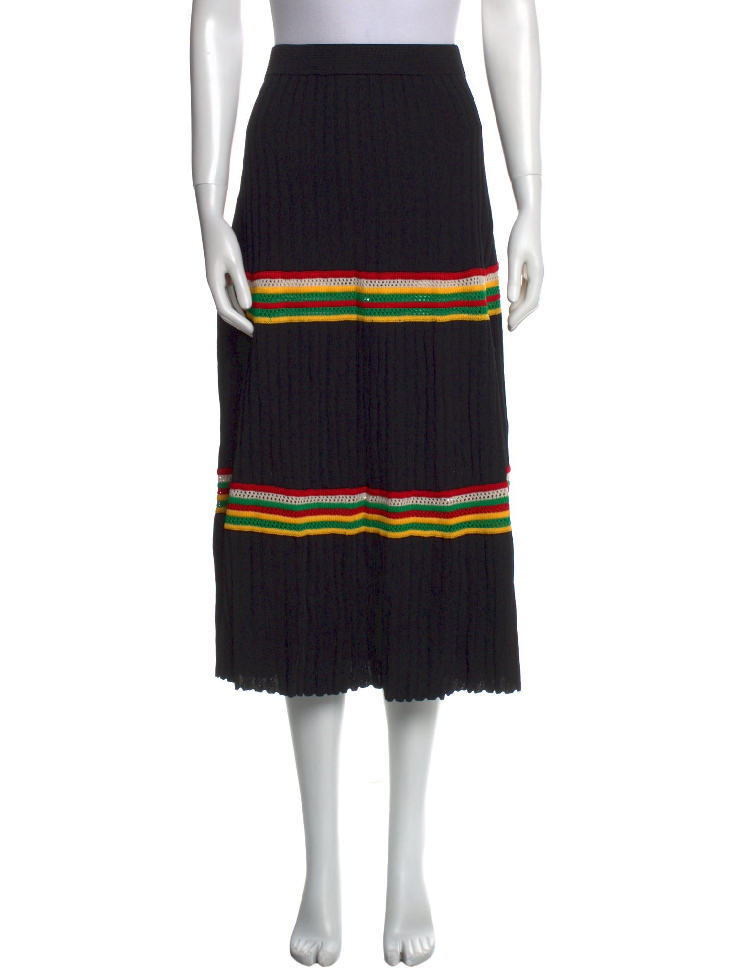 Wales Bonner Striped Midi Length Skirt w/ Tags