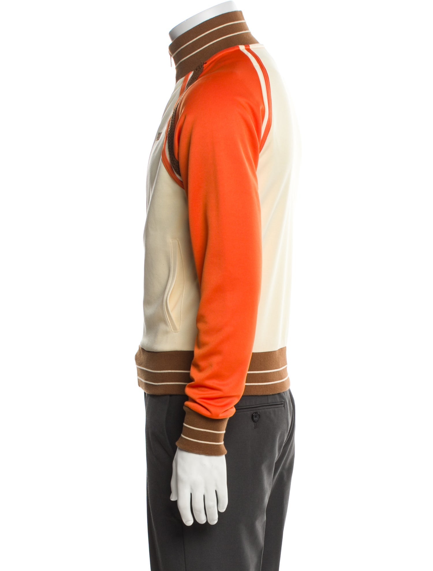Wales Bonner Percussion Striped Varsity Jacket
