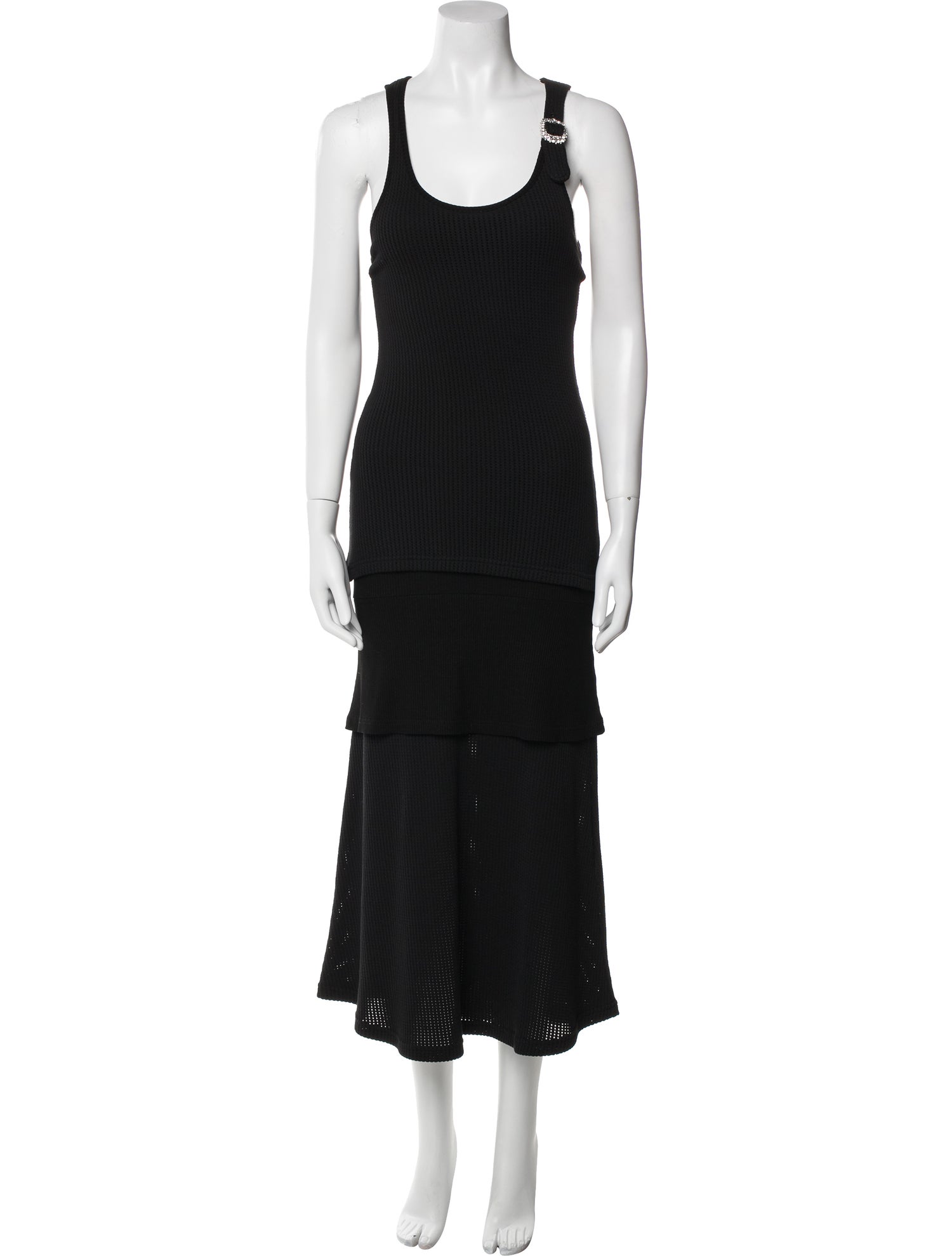 Wales Bonner Scoop Neck Long Dress