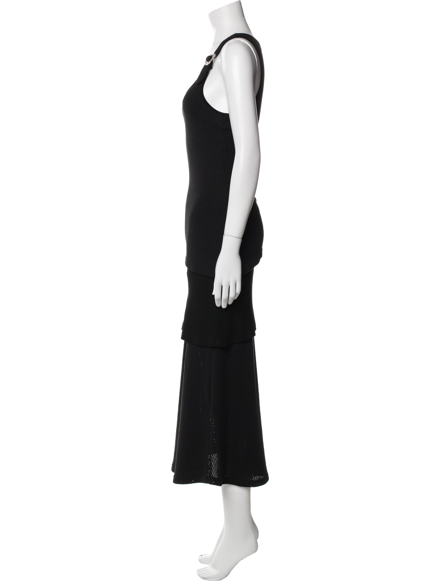 Wales Bonner Scoop Neck Long Dress