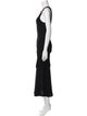 Wales Bonner Scoop Neck Long Dress