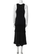 Wales Bonner Scoop Neck Long Dress