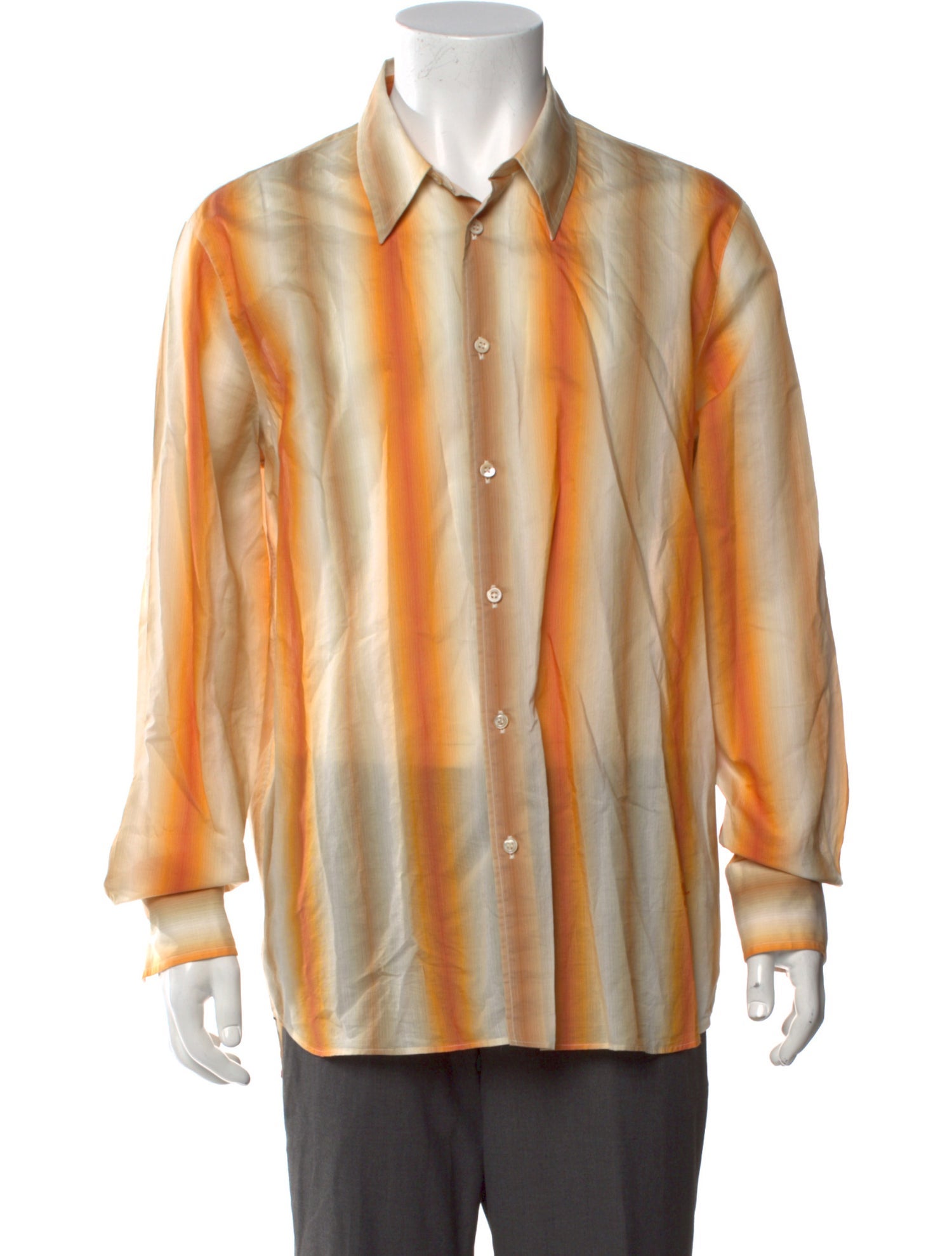 Wales Bonner Tie-Dye Print Long Sleeve Shirt
