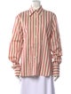Wales Bonner Striped Long Sleeve Button-Up Top