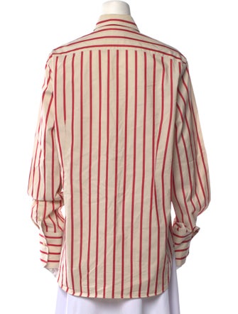 Wales Bonner Striped Long Sleeve Button-Up Top