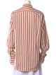Wales Bonner Striped Long Sleeve Button-Up Top