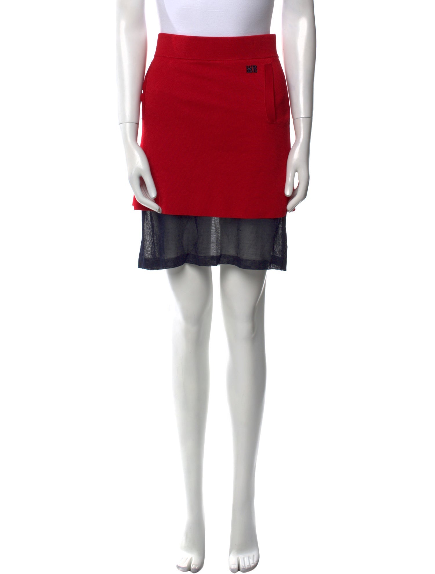 Wales Bonner Embroidered Accent Mini Skirt