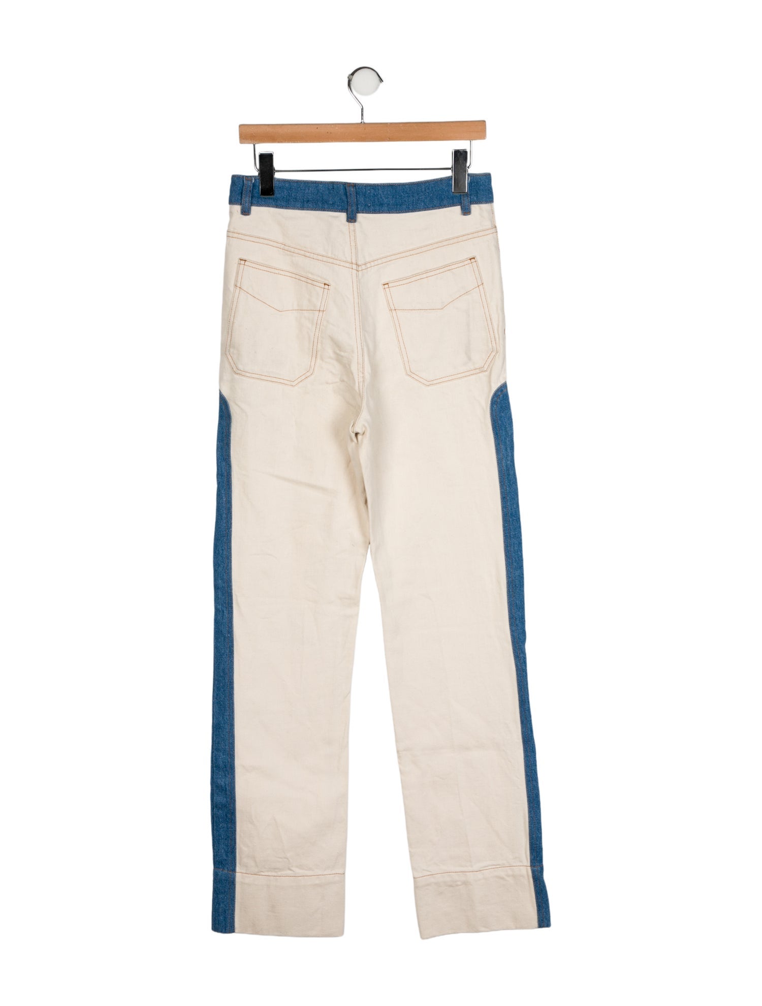 Wales Bonner High-Rise Straight Leg Jeans