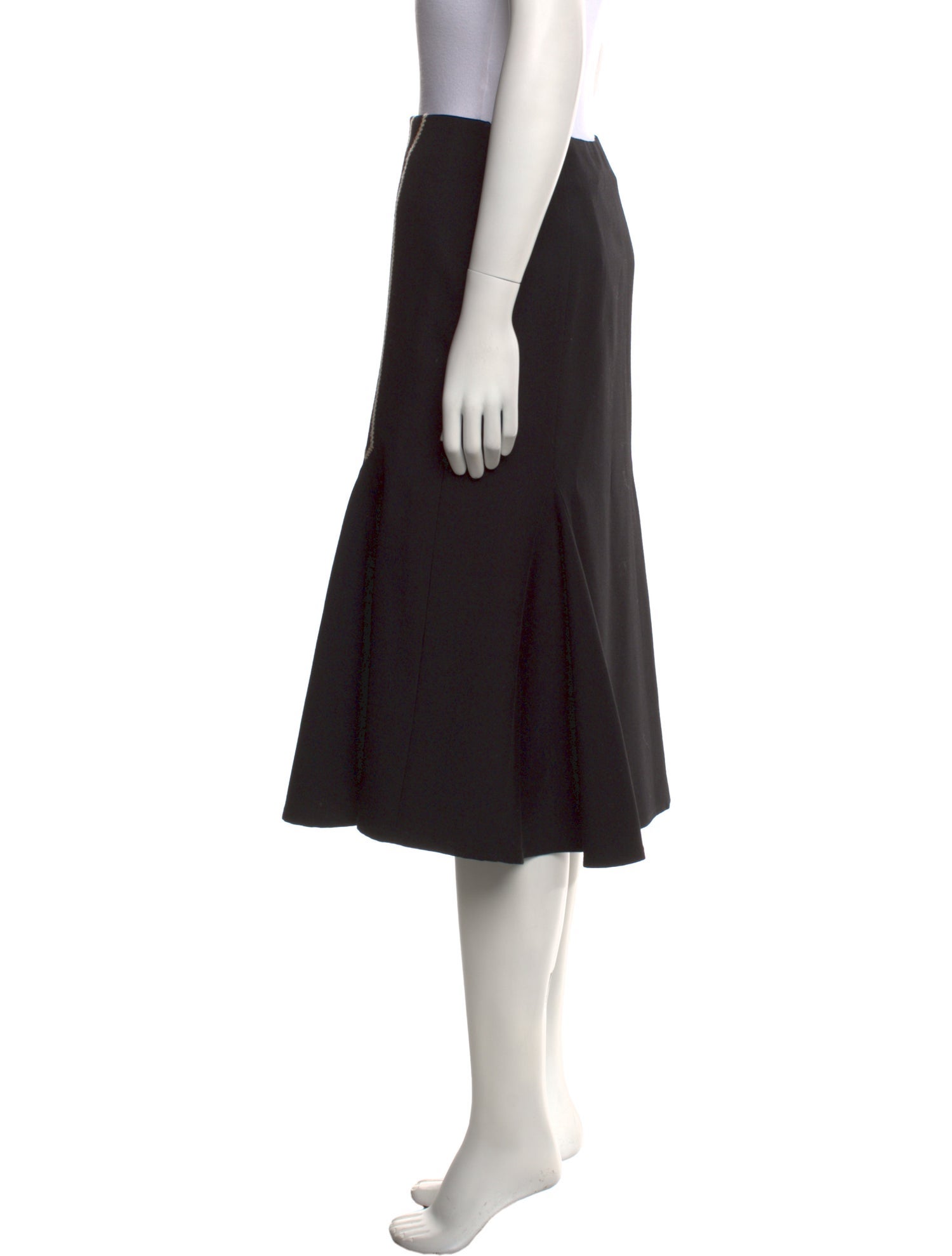 Wales Bonner Wool Knee-Length Skirt