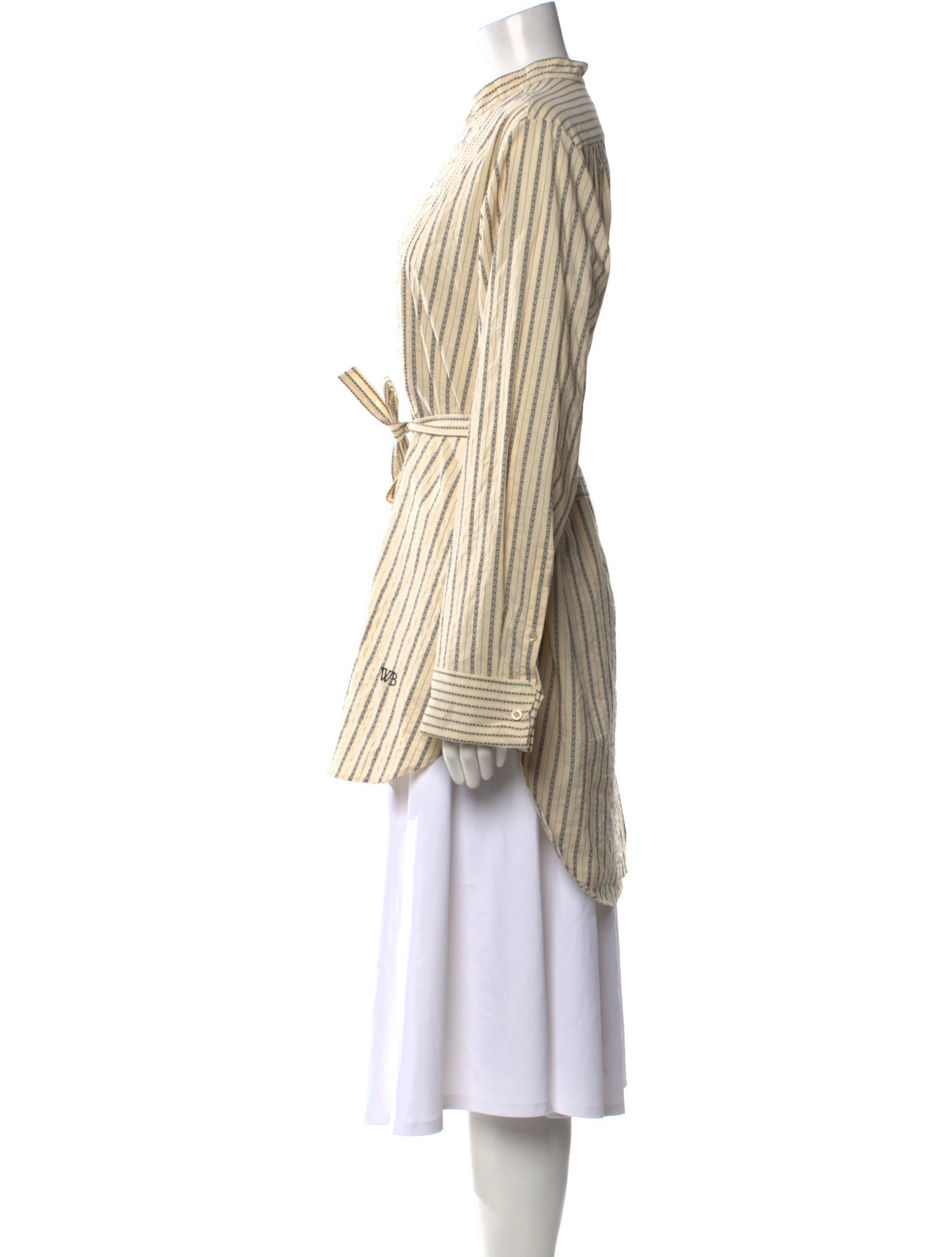 Wales Bonner Striped Mock Neck Tunic