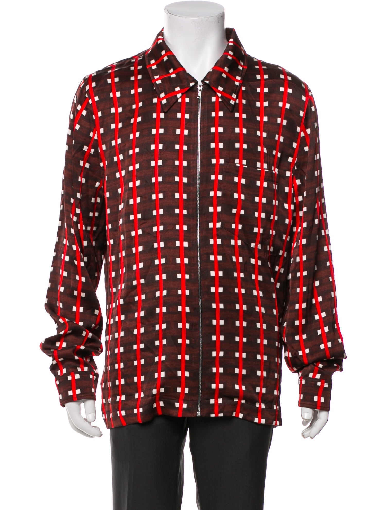 Wales Bonner Plaid Print Jacket