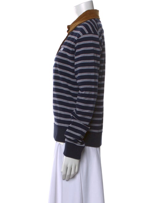 Wales Bonner Striped Long Sleeve Polo