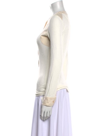 Wales Bonner Mock Neck Long Sleeve Blouse