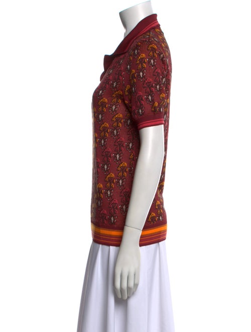 Wales Bonner Printed V-Neck Sweater