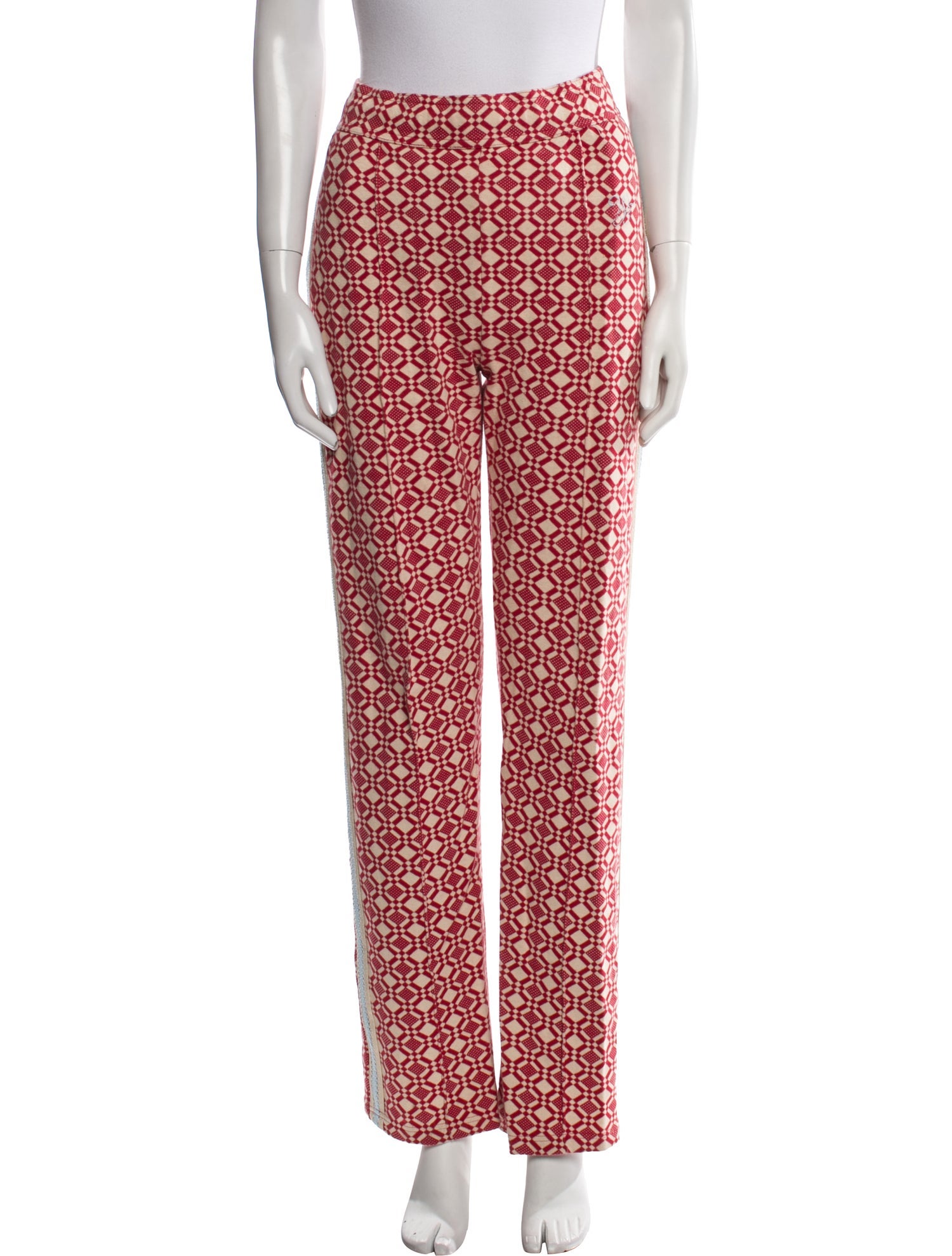 Wales Bonner Printed Embroidered Accent Sweatpants