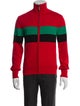Wales Bonner Colorblock Pattern Turtleneck Cardigan