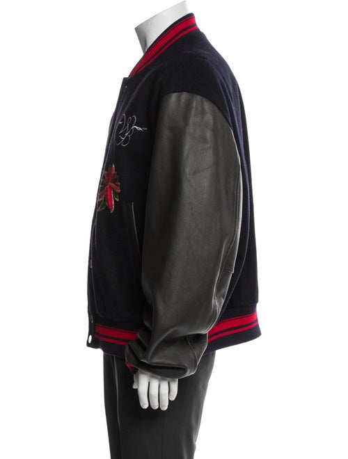 Wales Bonner Wool Striped Varsity Jacket