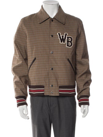 Wales Bonner Graphic Print Varsity Jacket