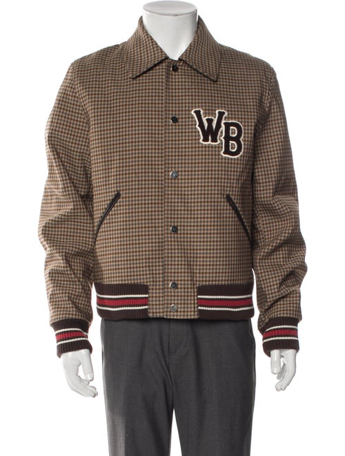 Wales Bonner Graphic Print Varsity Jacket