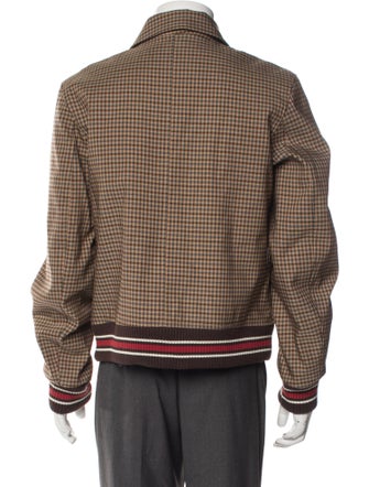 Wales Bonner Graphic Print Varsity Jacket