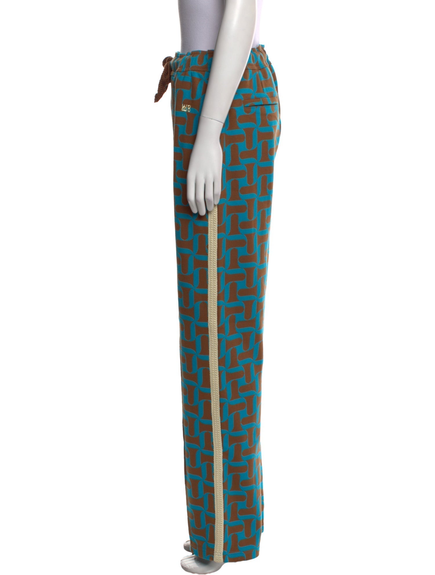 Wales Bonner Printed Wide Leg Pants w/ Tags