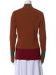 Wales Bonner Striped Mock Neck Sweater