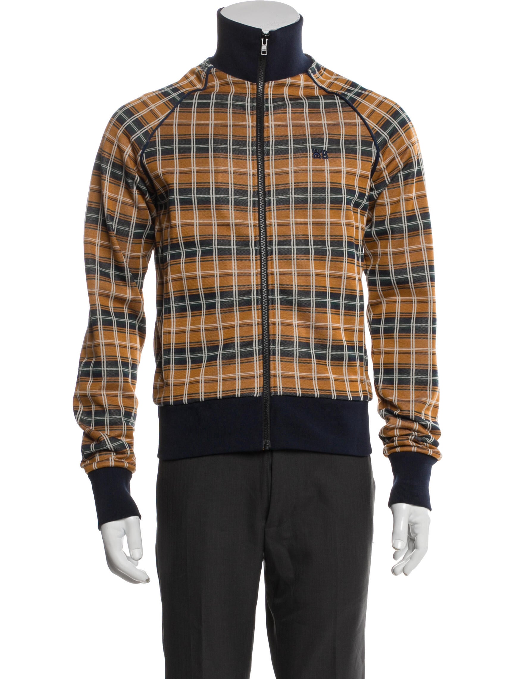 Wales Bonner Plaid Print Jacket