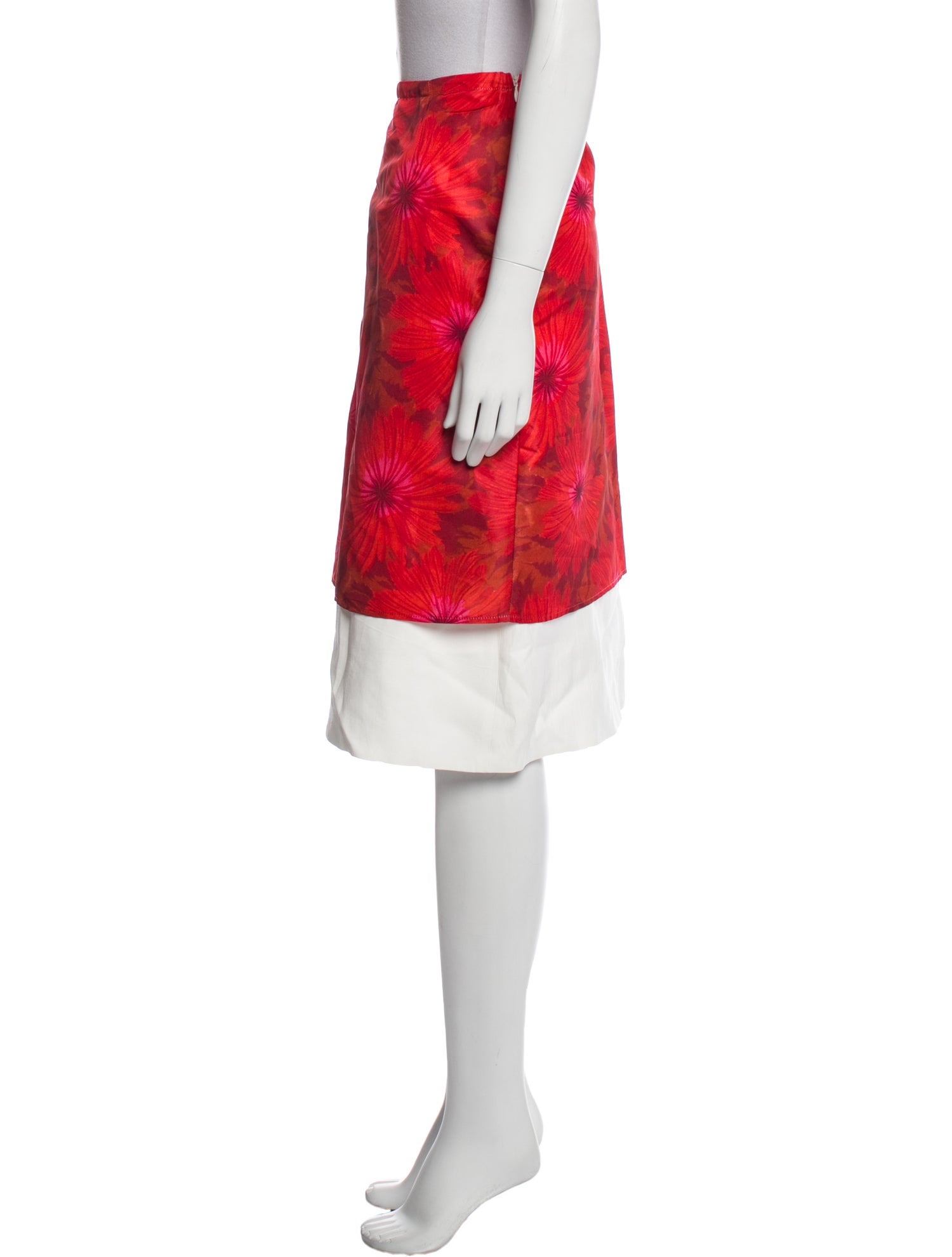 Wales Bonner Floral Print Knee-Length Skirt