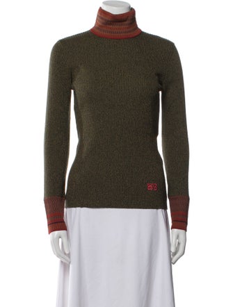 Wales Bonner Wool Colorblock Pattern Sweatshirt