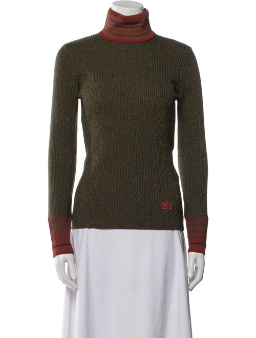 Wales Bonner Wool Colorblock Pattern Sweatshirt