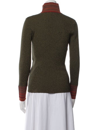 Wales Bonner Wool Colorblock Pattern Sweatshirt