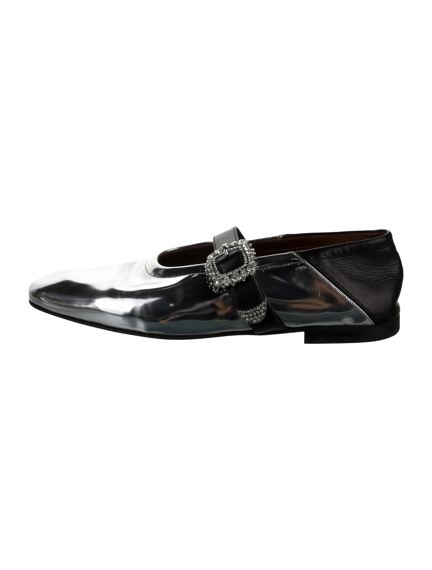 Wales Bonner Leather Mary Jane Flats